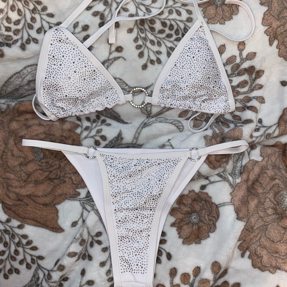2 piece rhinestone set